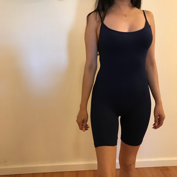 Pants - Kim Navy Cycle Short Jumpsuit